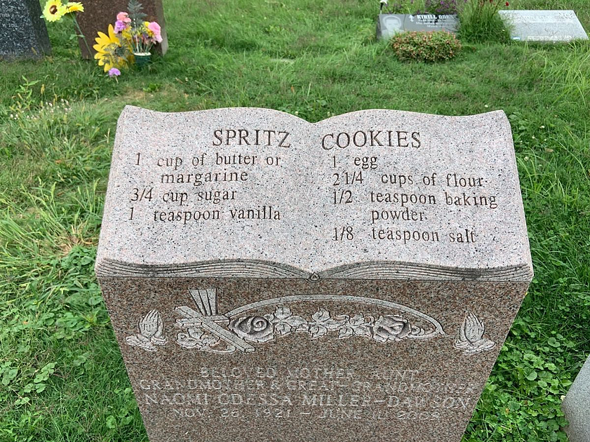Part 2 | Recipes, Gravestones & Cemeteries